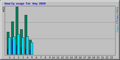 Hourly usage for May 2020