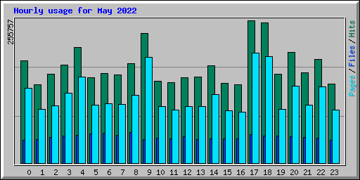Hourly usage for May 2022